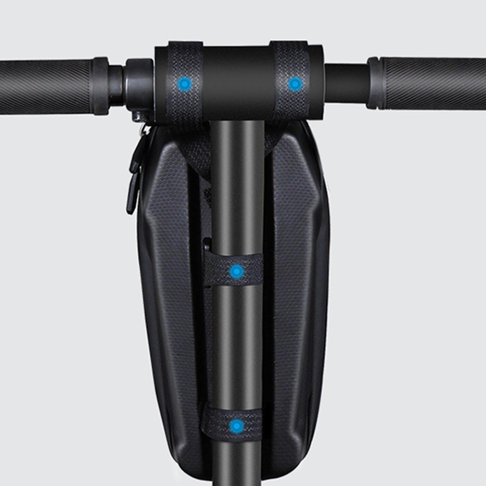 Scooter Storage Bag Scooter Front Hanging Bag Waterproof Scooter Handlebar Bag Folding Bike EVA Hard Shell Frame Bag