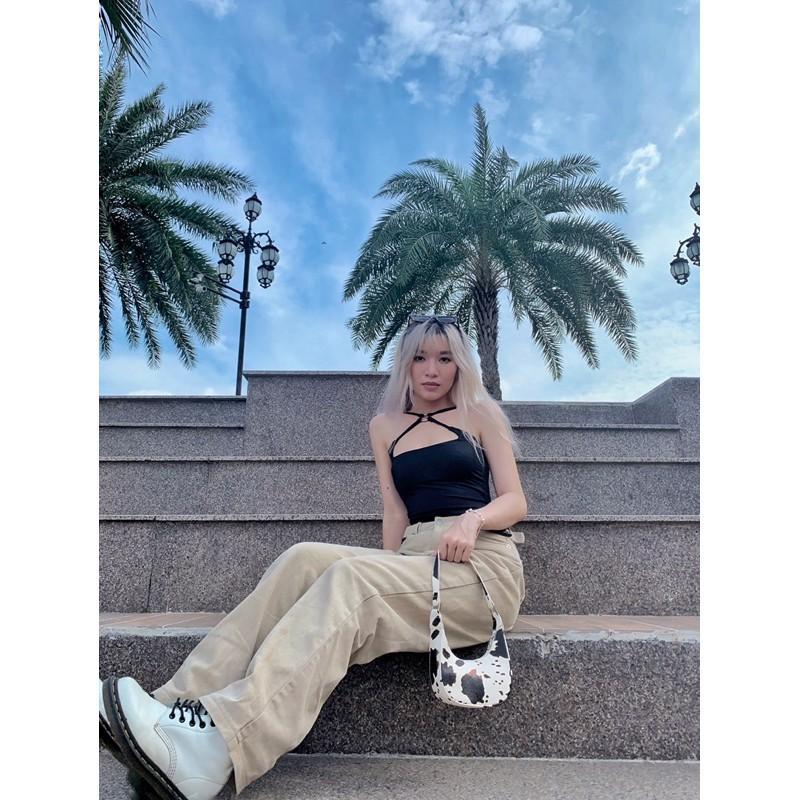 Áo ống Croptop - Áo ống dây chéo ngực