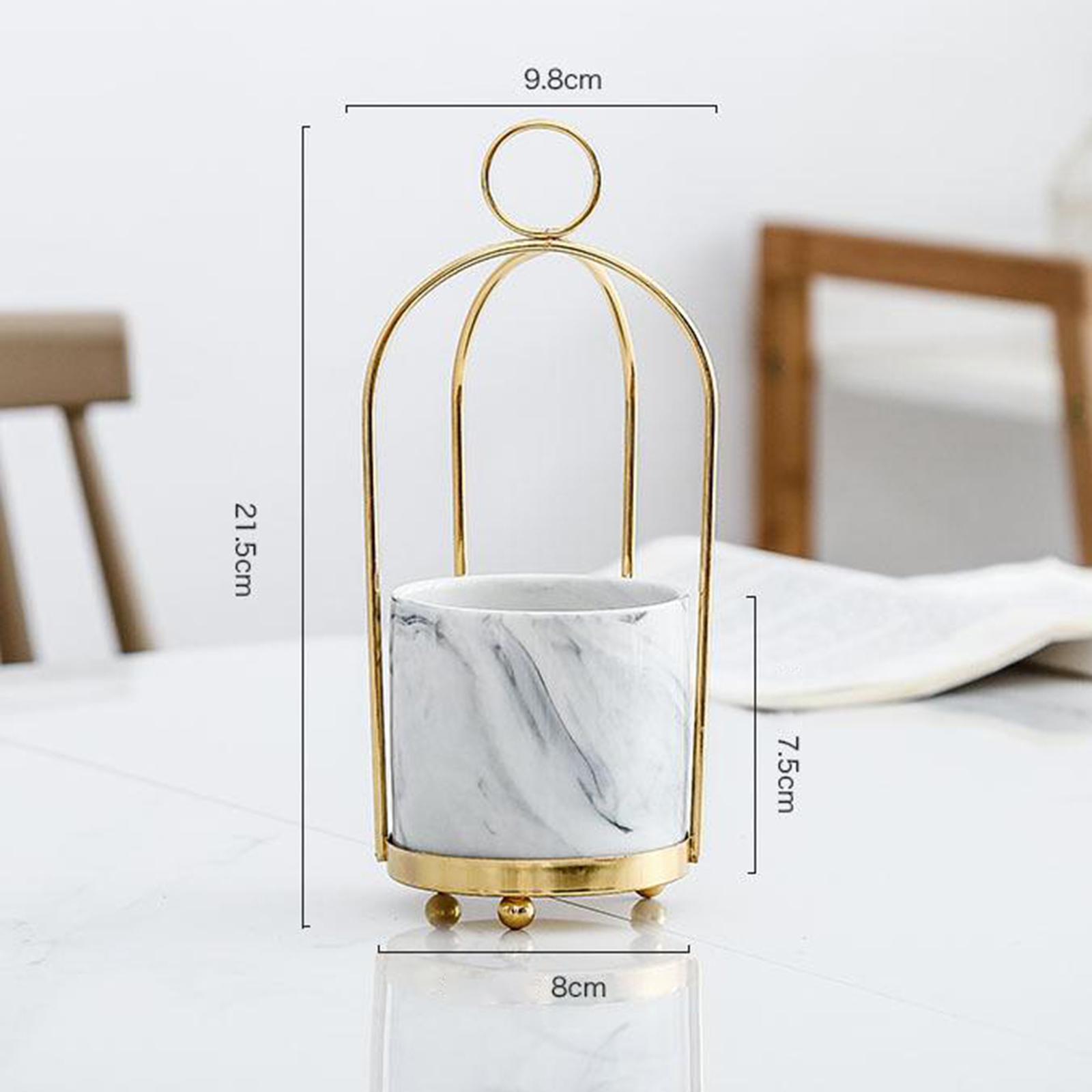 2 pieces Flower Vases Pots Planters Hanging Ceramic Storage Jar Container