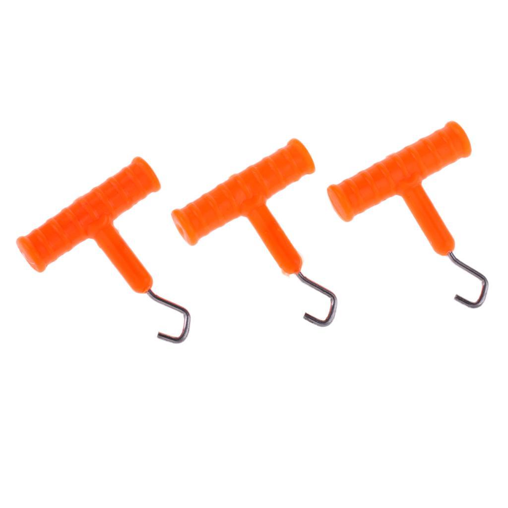 3pcs Hook Knot Tool Knot Hook Puller Carp Fishing Rig Terminal Tackle