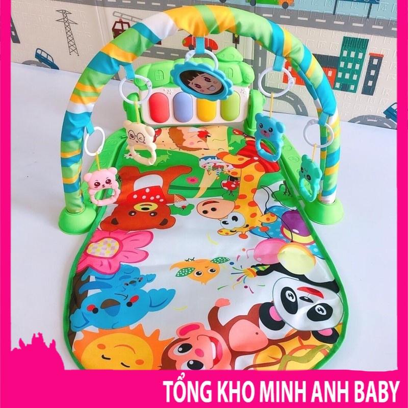 Thảm nhạc hình thú cho bé sơ sinh vui chơi giúp phát triển - DC12