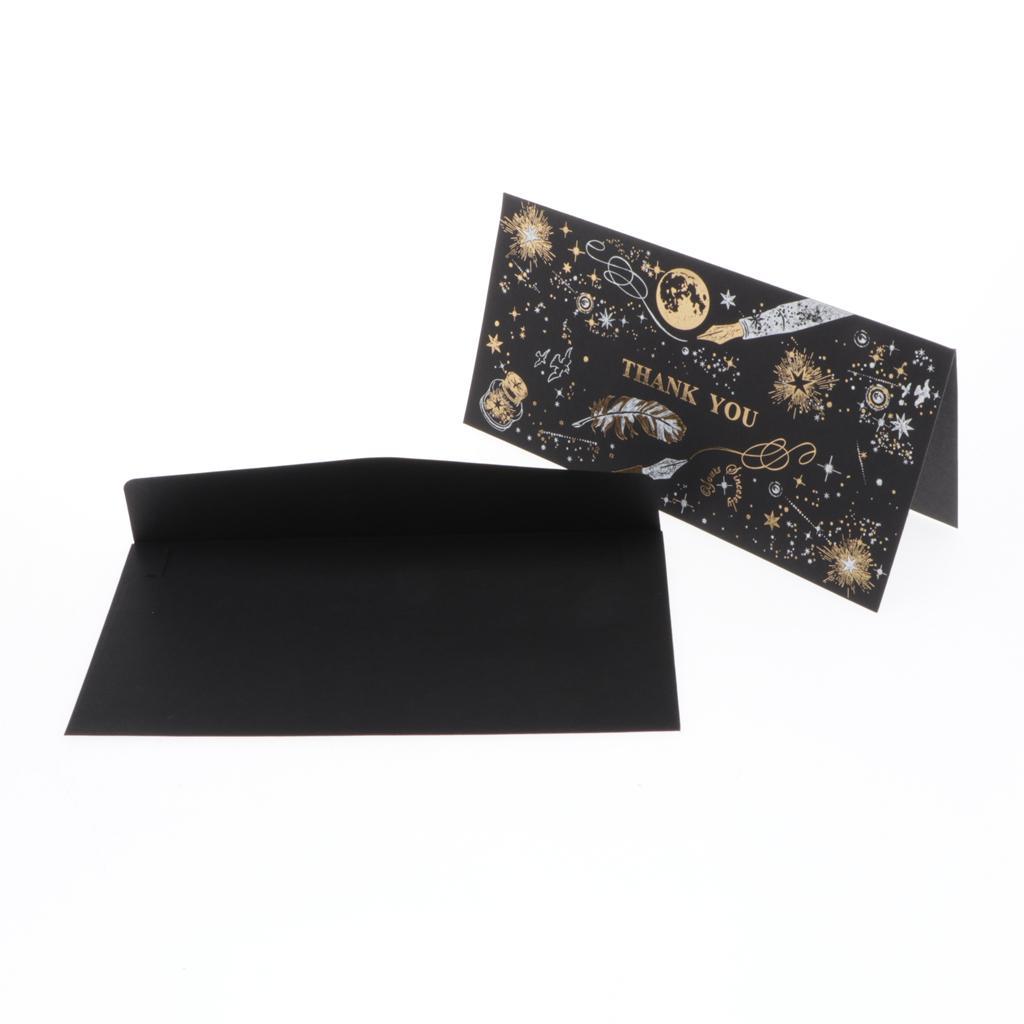 5Pcs Thank You Paper Card Christmas Wedding Party Greeting Invitation Card