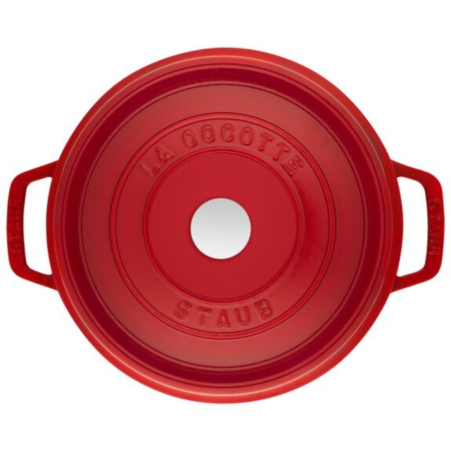 Nồi Gang STAUB Tròn Cao Màu Đỏ Cherry - 24cm (4.75L)