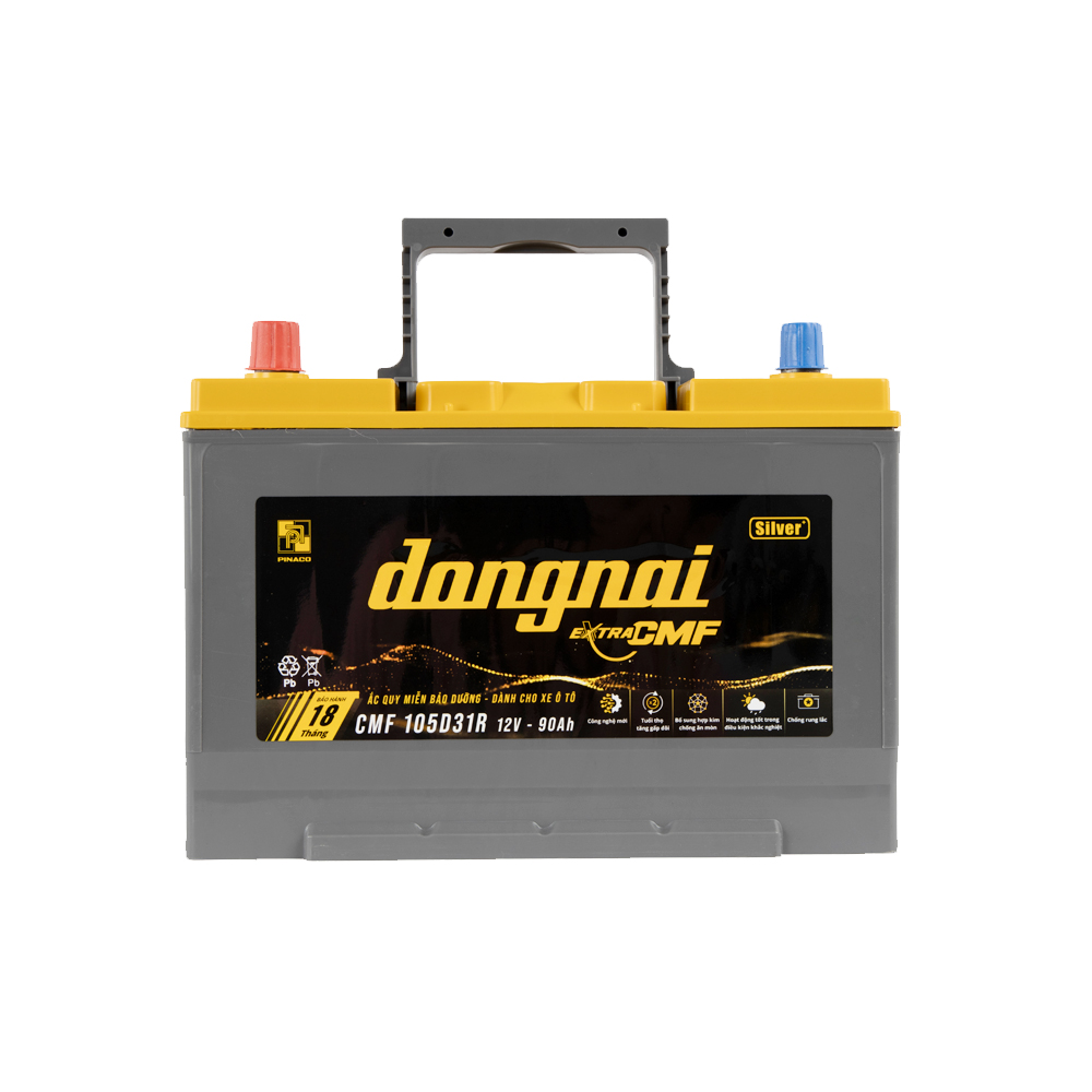 Ắc quy khô miễn bảo dưỡng Đồng Nai EXTRA CMF 105D31R | 12V - 90Ah