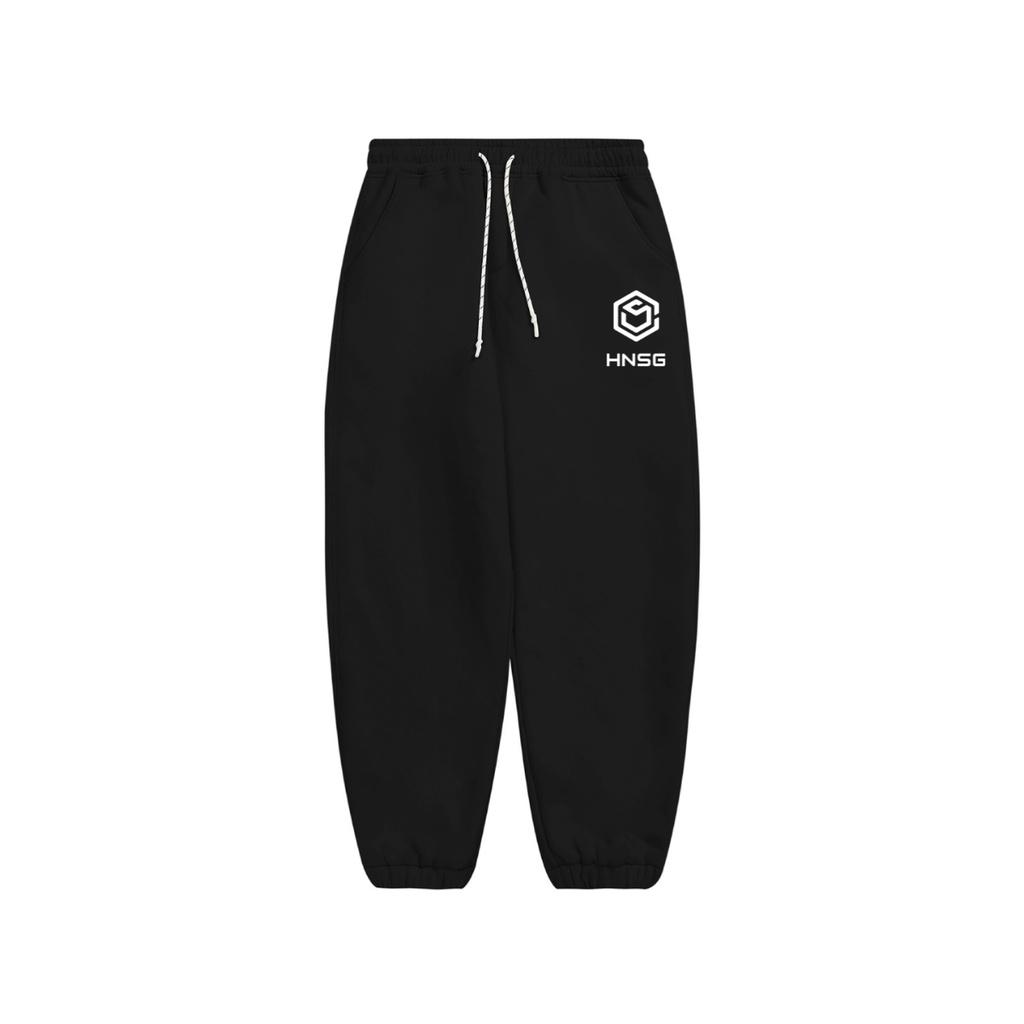 Quần jogger ống rộng unisex hnsg bo gấu dáng thể thao suông nam nữ nỉ cao cấp da cá bigsize basic pants NHIỀU MÀU