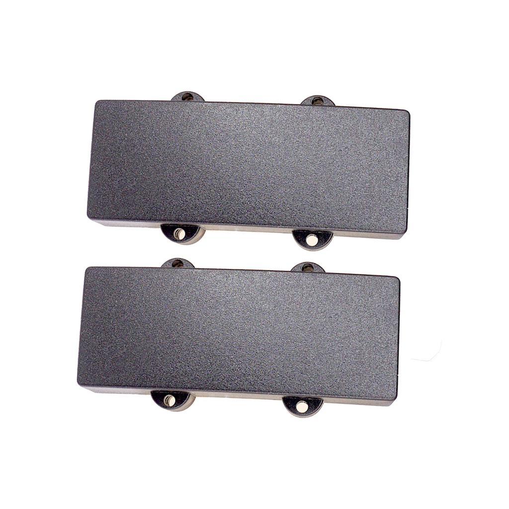 Black Sealed Humbucker Pickup Cover Case For 4 String Bass Replacement