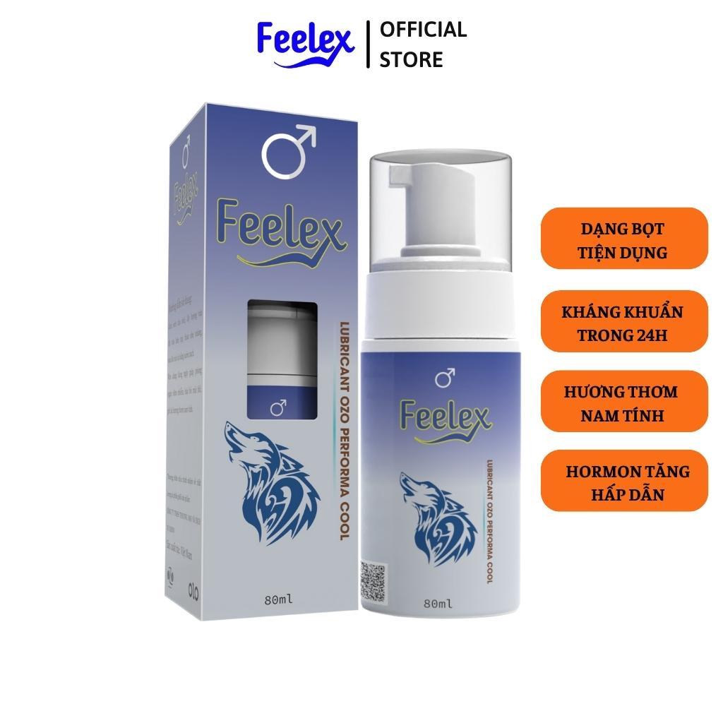 Dung dịch vệ sinh nam dạng bọt Feelex Lubricant OZO Performa Cool - 80ml