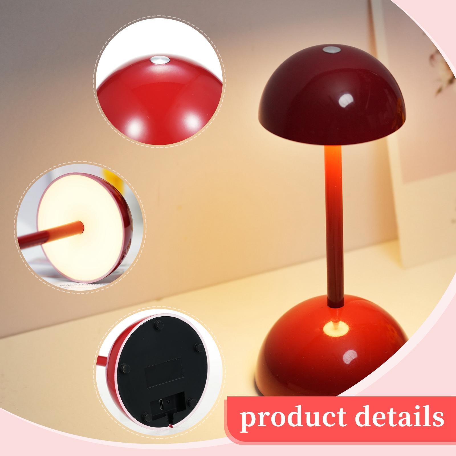 Touch LED Desk Lamp 3 Colors Brightness Night Light for Party Reading Dining