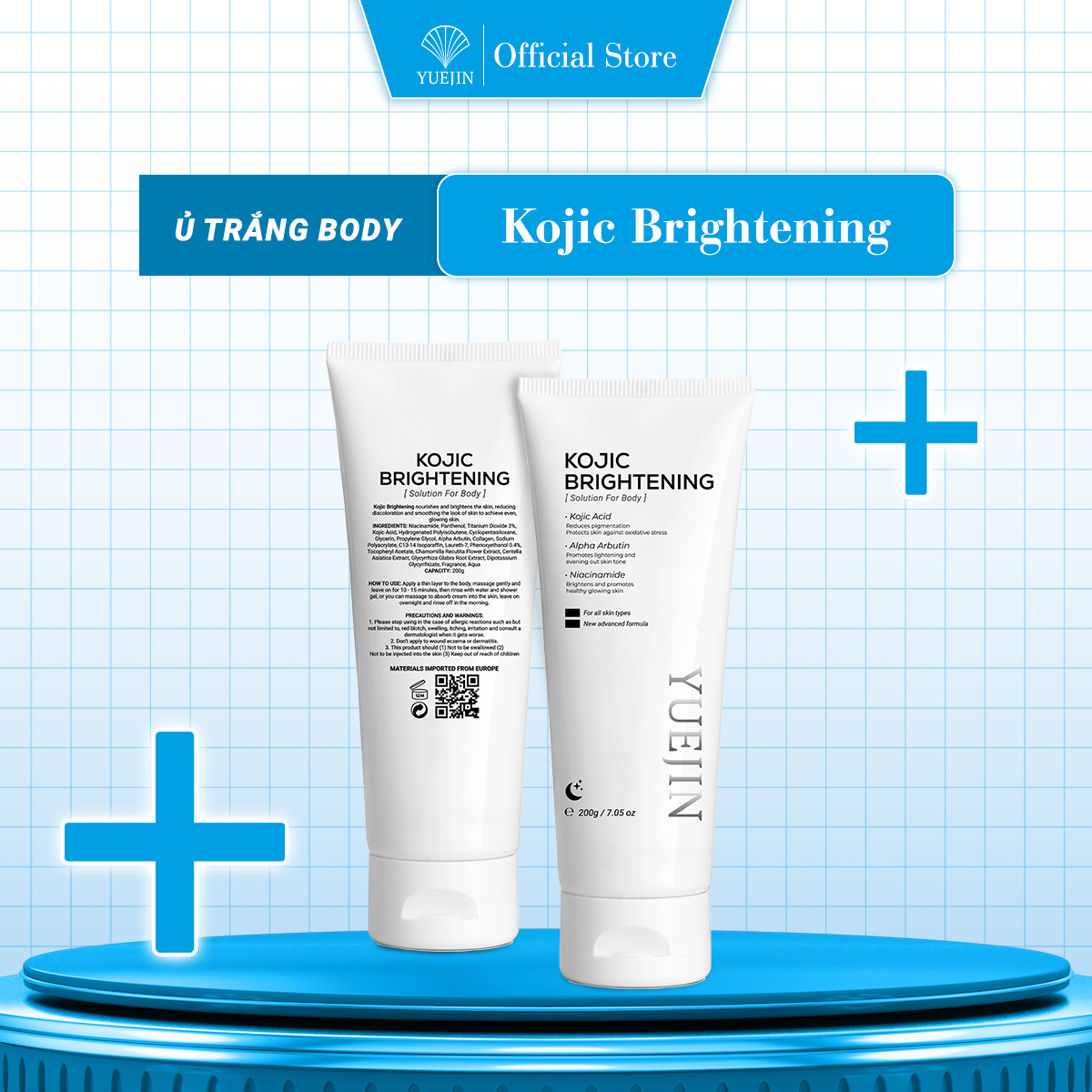 Kem Ủ Trắng Da Toàn Thân Yuejin Kojic Brightening