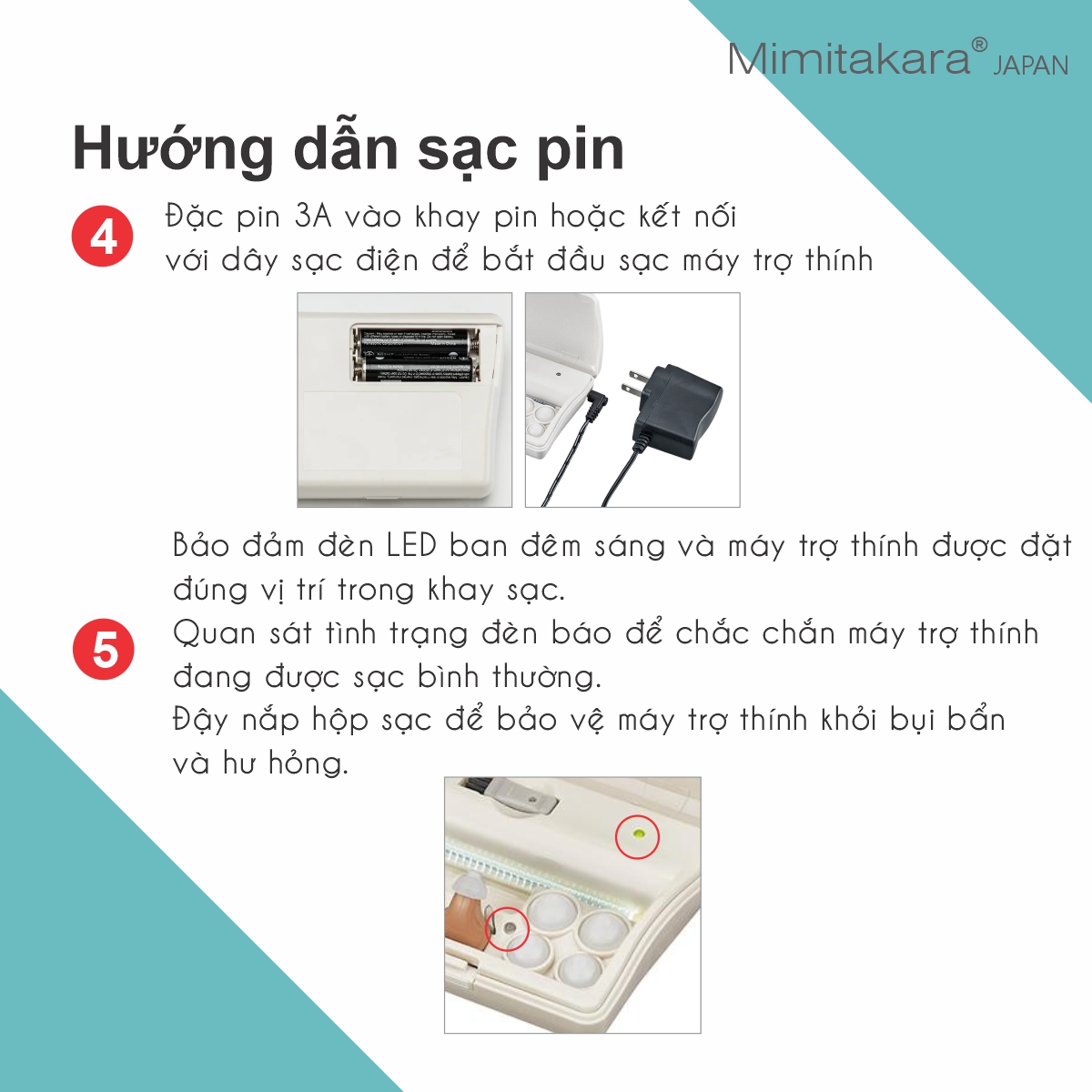 Máy trợ thính gắn ngoài tai. Kiểu siêu nhỏ lỗ tai UP-6SXX Mimitakara (Japan). Cường độ âm thanh hỗ trợ: M.