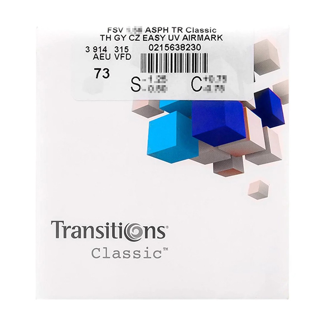 Tròng đổi màu Transitions Classic chuyển màu nhanh, đổi màu đậm hơn và độ bền màu cao (1 cặp)