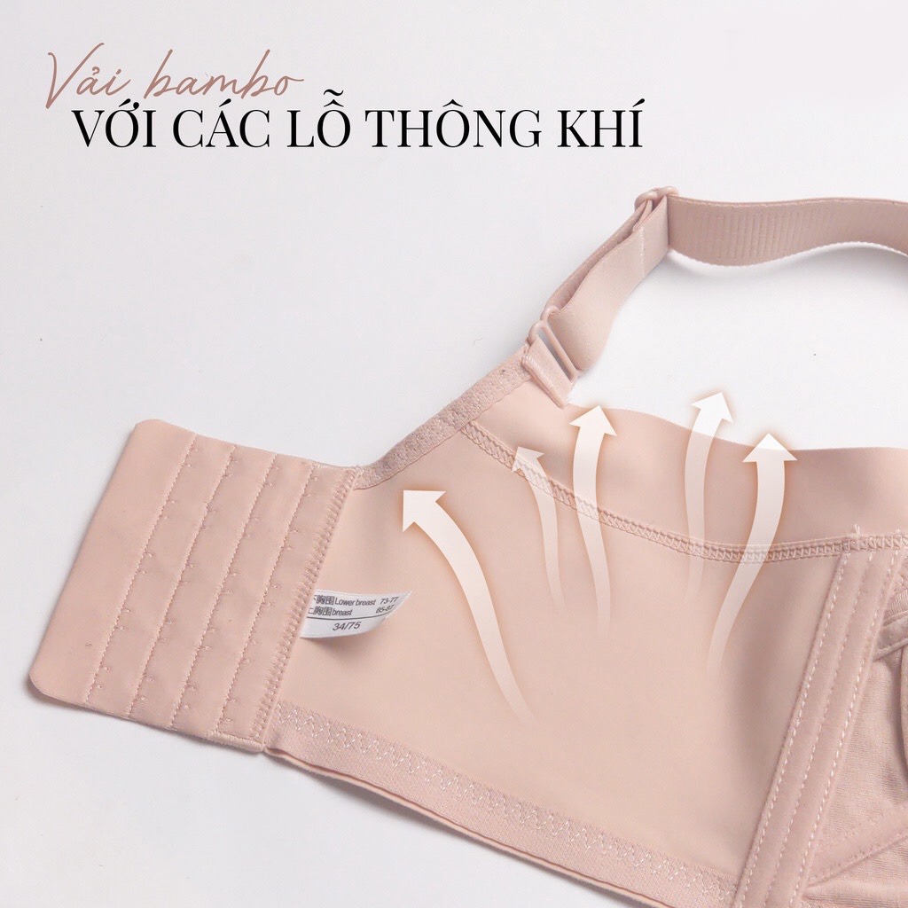 Áo lót định hình bản to chống hằn,giảm mỡ lưng,chống chảy xệ,Áo ngực nâng ngực không gọng đệm vừa tạo khe tự nhiên