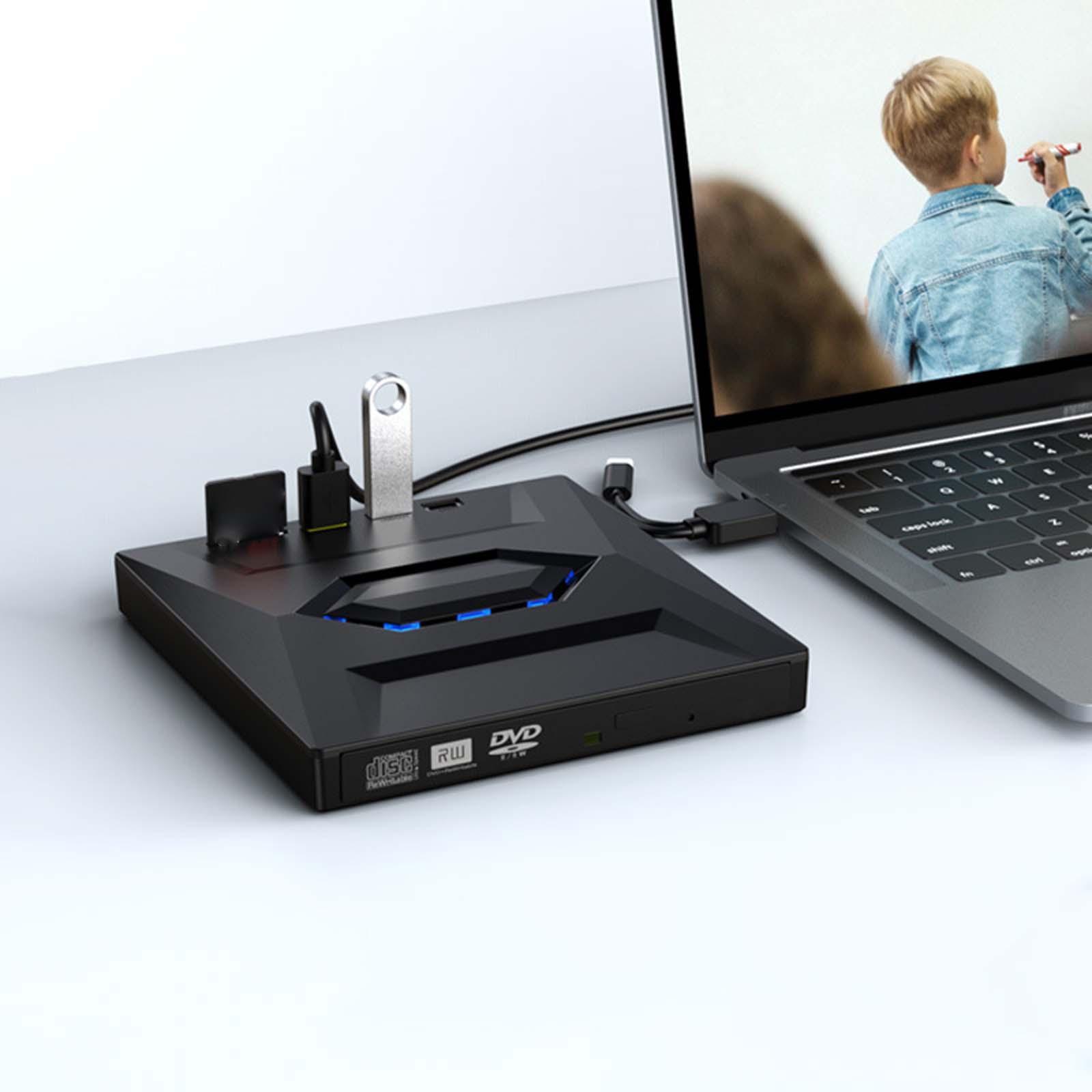 Computer Drive Burner 5 in 1 External DVD Player Portable External DVD Drive