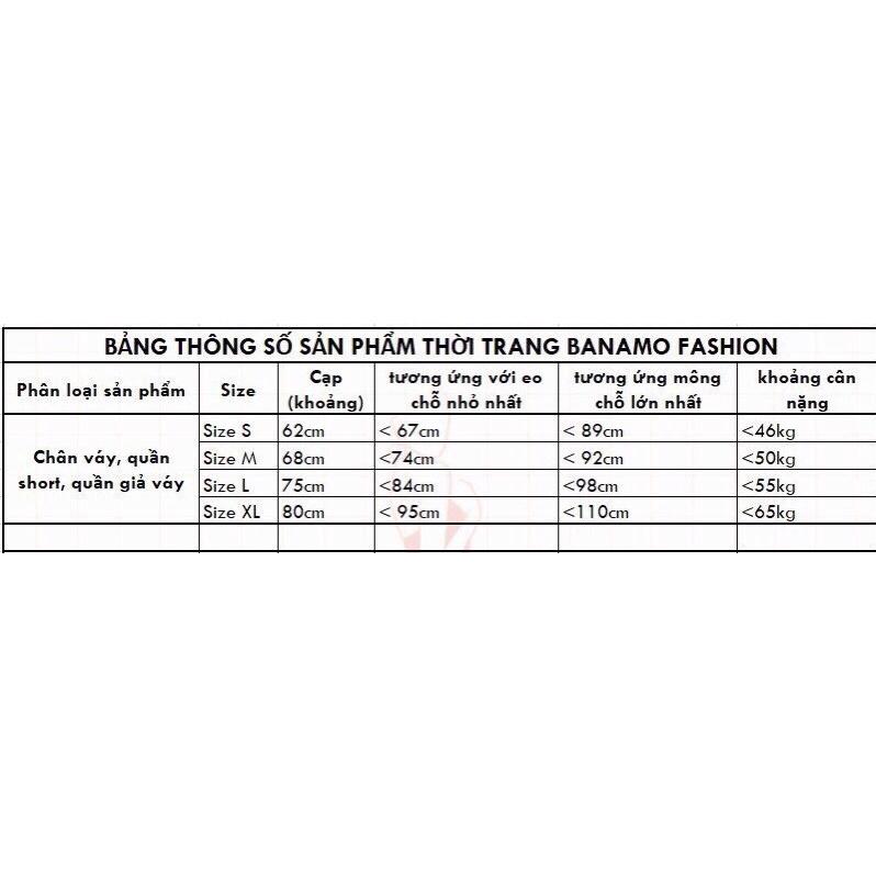 Chân váy cạp cao vải nhung tăm độc lạ 3 khuy tôn dáng BANAMO FASHION 551