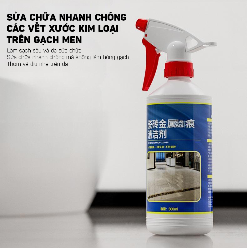 (500ml)Dung Dịch Xoá Vết Xước Gạch Sàn Nhà Siêu Sạch Cao Cấp - Hàng Nhập Khẩu