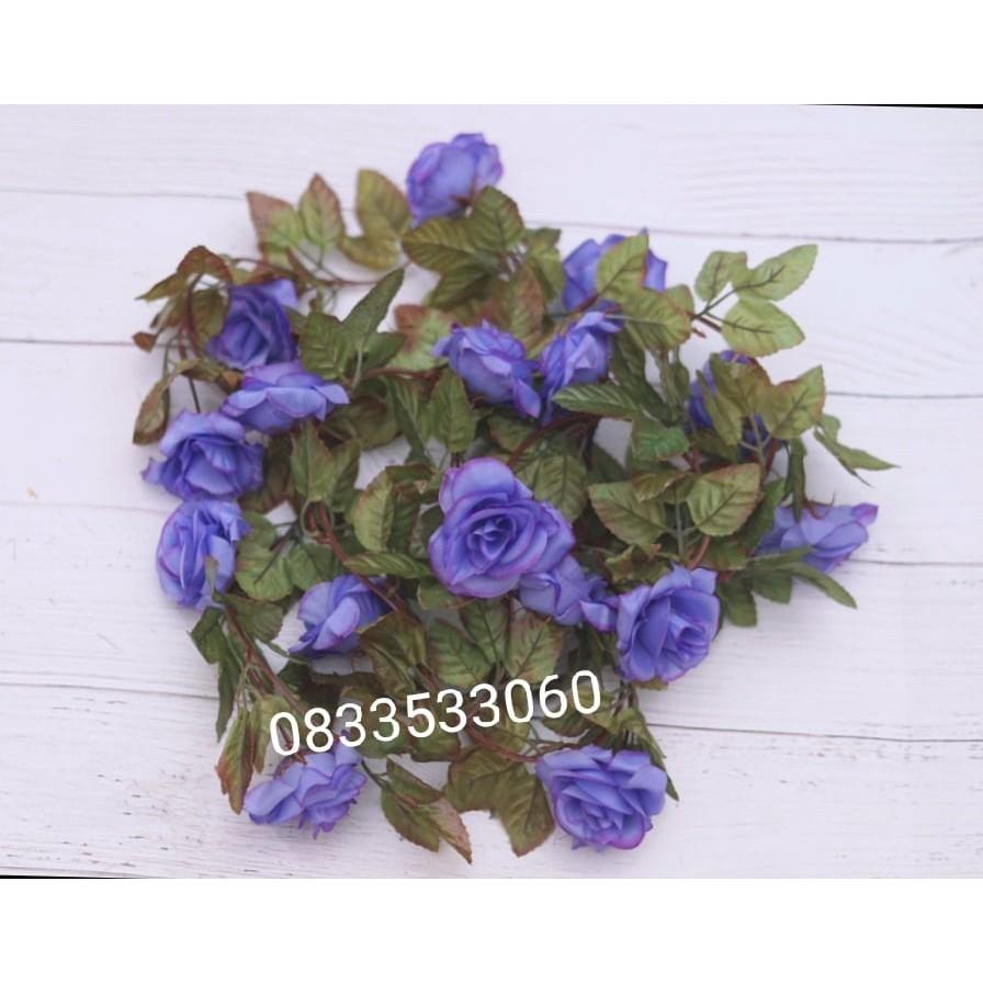 Dây leo hoa hồng cao cấp loại 2m3 - Hoa giả