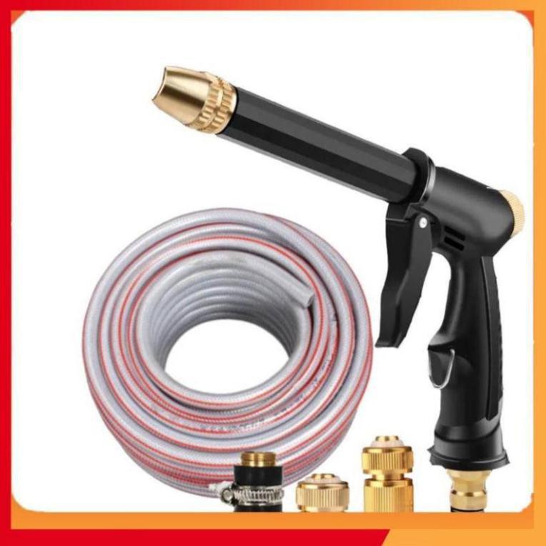 Bộ dây và vòi xịt rửa xe tưới cây tăng áp,vòi xịt rửa,vòi tưới cây 810-2576-1