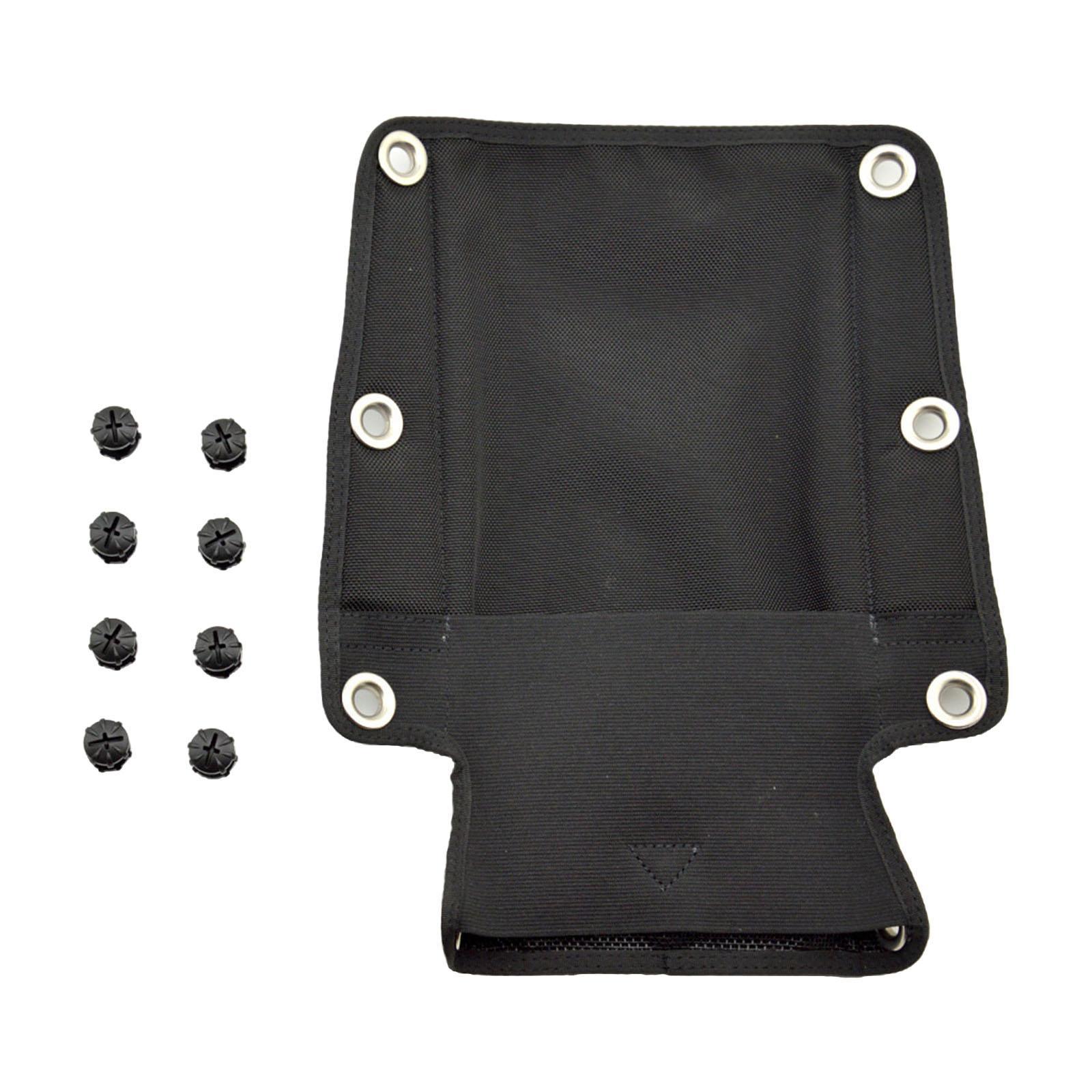 Scuba Diving Backplate Pad with Nylon Screws 1680D Nylon  Pad for Harness