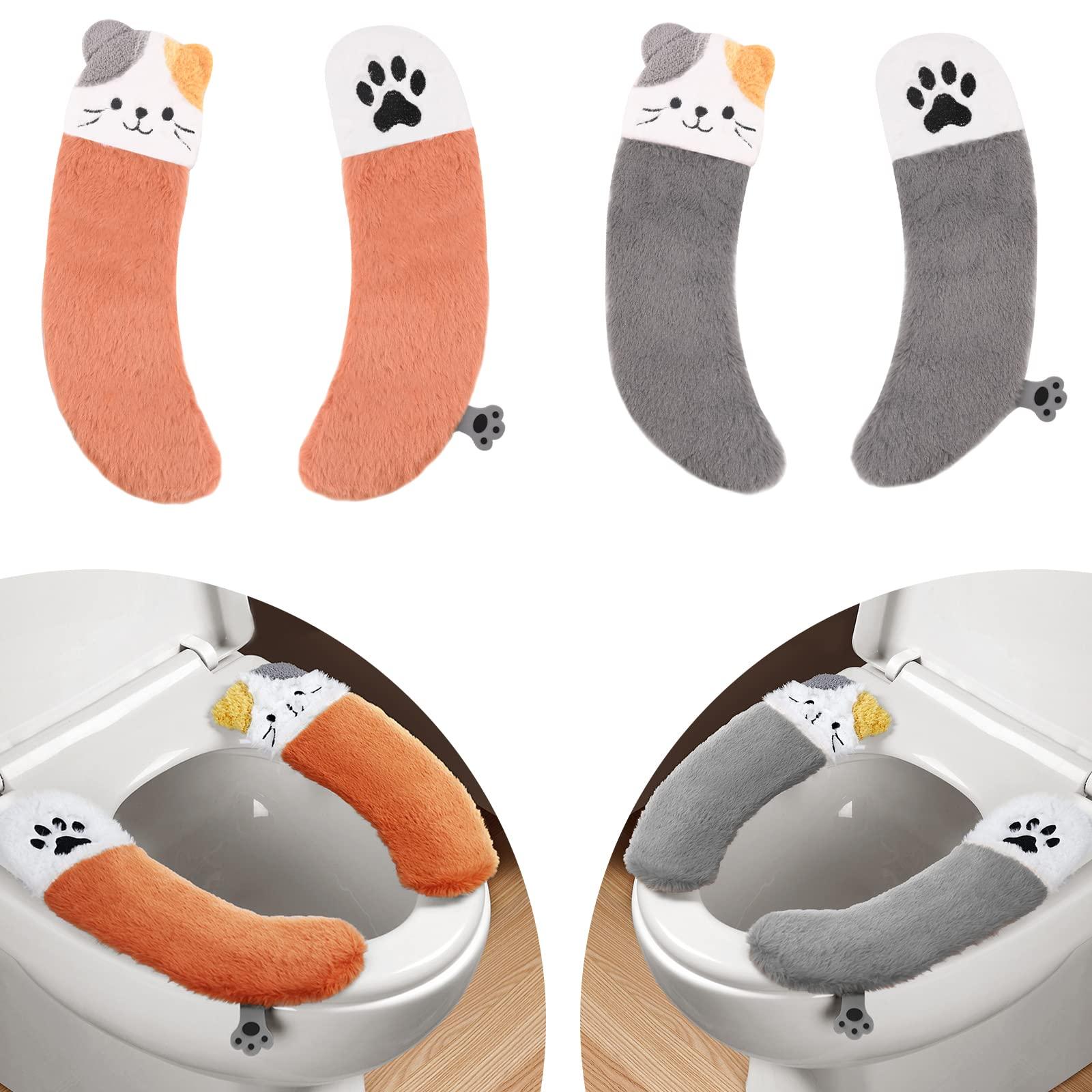 2 cặp nắp ghế vệ sinh, nắp bồn cầu dày Ghế nhà vệ sinh có thể giặt được có thể giặt được chỗ ngồi nhà vệ sinh bằng ghế dự phòng nhà vệ sinh mềm chỗ ngồi để sử dụng nhà để sử dụng nhà