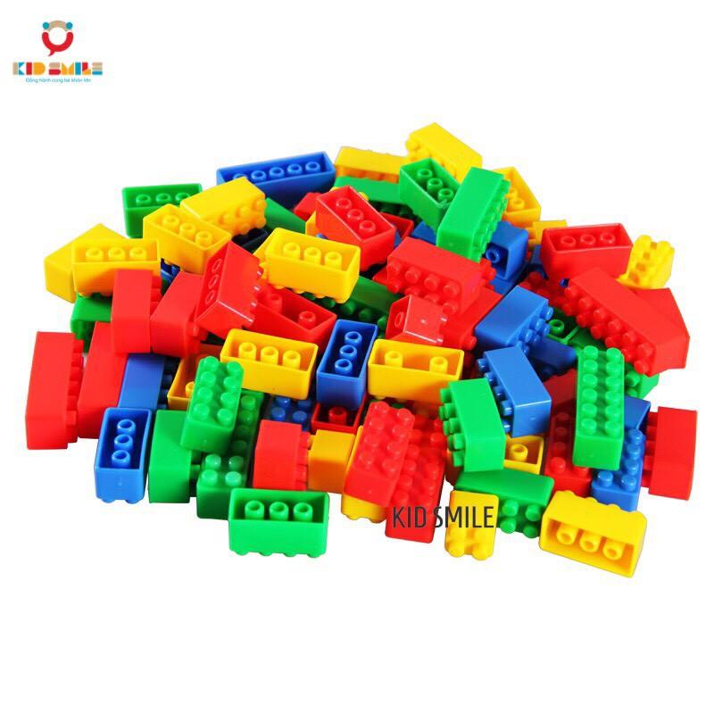 Đồ chơi sáng tạo, tư duy logic - Túi 110 khối xếp hình - DOZKIDZ