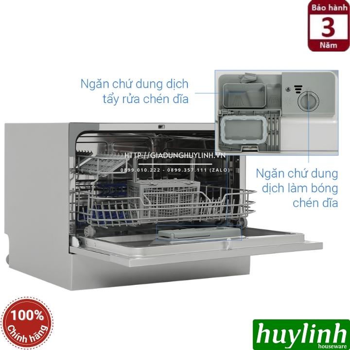 Máy rửa chén bát để bàn Hafele HDW-T50A - 538.21.190 - 6 bộ Âu [Phù hợp gia đình 2 - 4 người] - hàng chính hãng