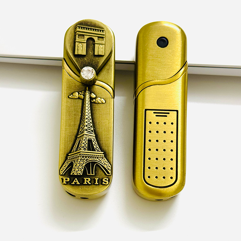 Bật lửa hột quẹt khè khóa xoay hình tháp EIFFEL PARIS - xài gas