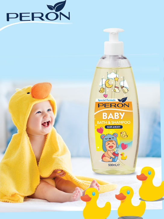 Sữa Tắm Gội Ngừa Rôm Sảy, Mụn Sữa - Peron Baby - Sữa Tắm Không Chứa Paraben, An Toàn Cho Trẻ Sơ Sinh