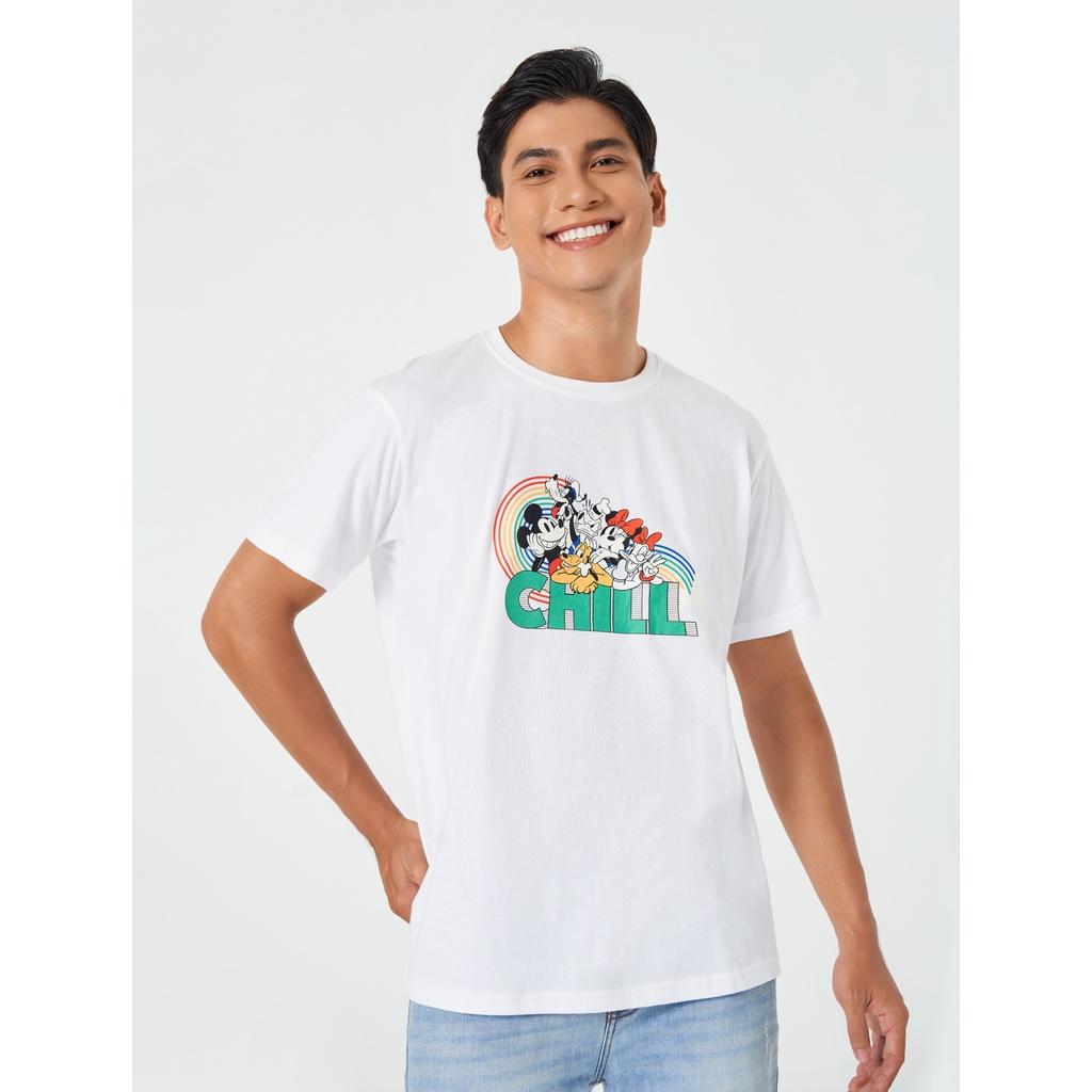 Áo phông nam CANIFA chất liệu cotton in hình mickey 8TS22S048