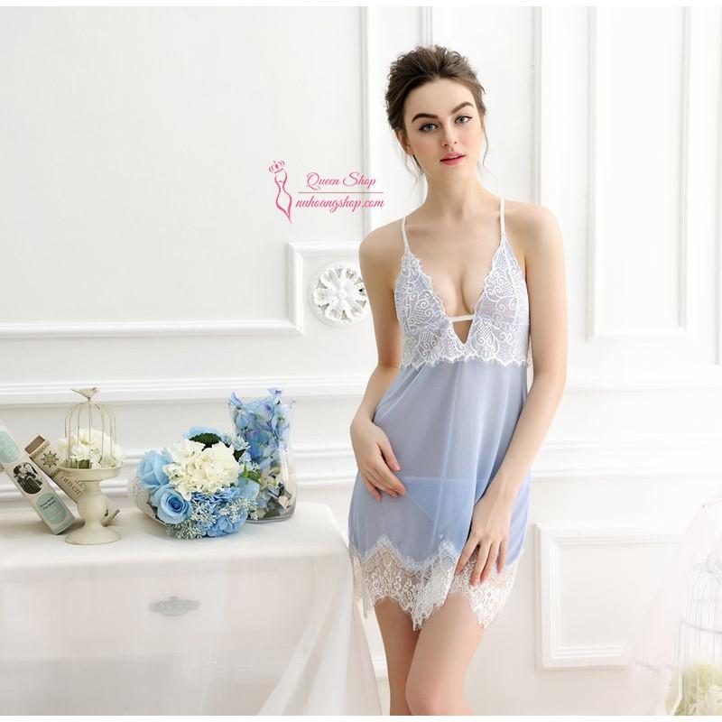 Váy ngủ sexy gợi cảm quyến rũ cao cấp VNS310A - đồ ngủ xuyên thấu