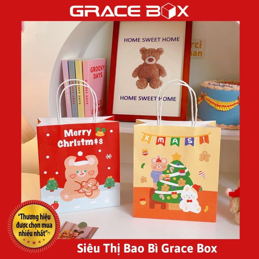 Túi Giấy Quà Tặng Giáng Sinh - Túi Giấy Quà Tặng Noel Siêu Dễ Thương - Siêu Thị Bao Bì Grace Box