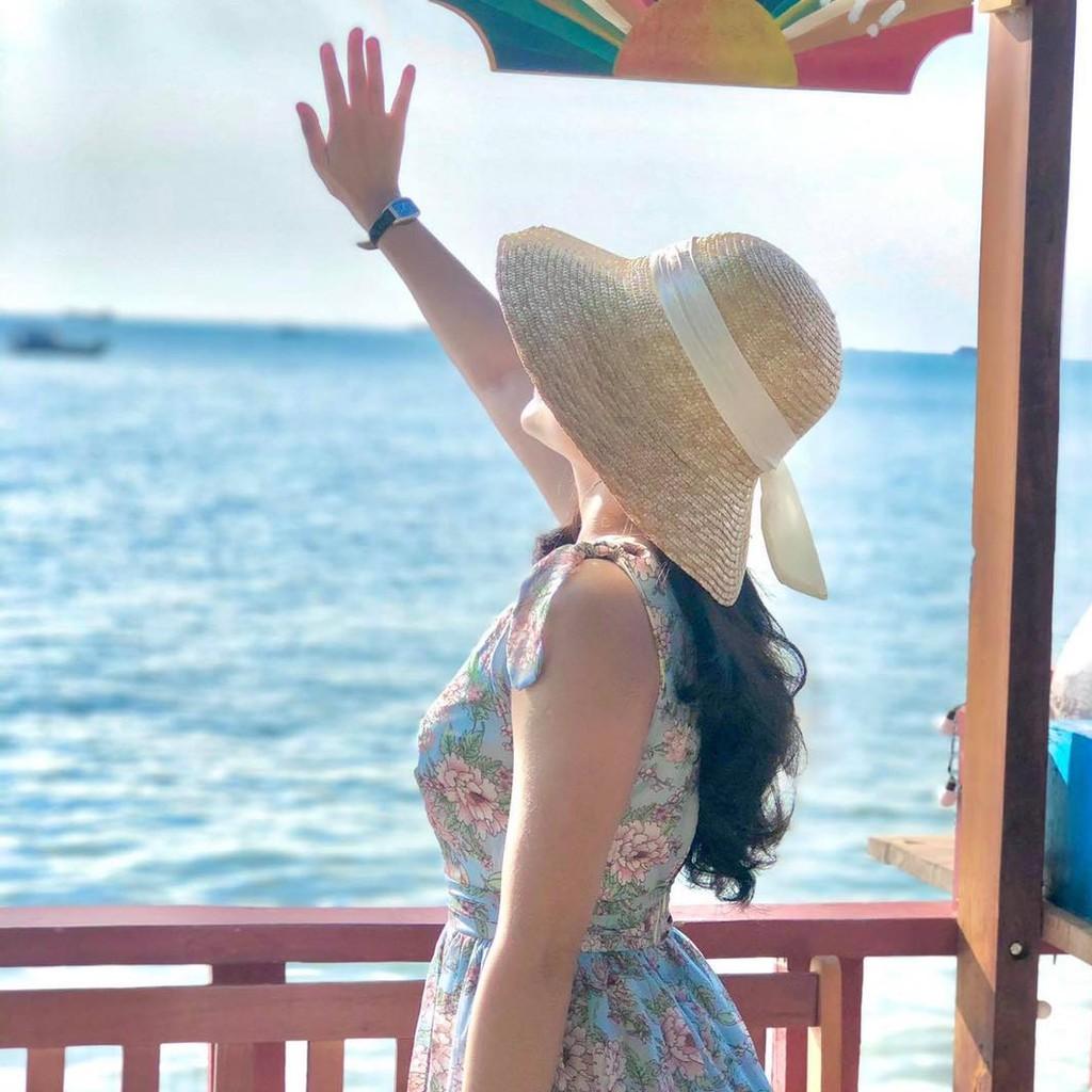 Nón cói lồng đèn cụp nơ siêu hot