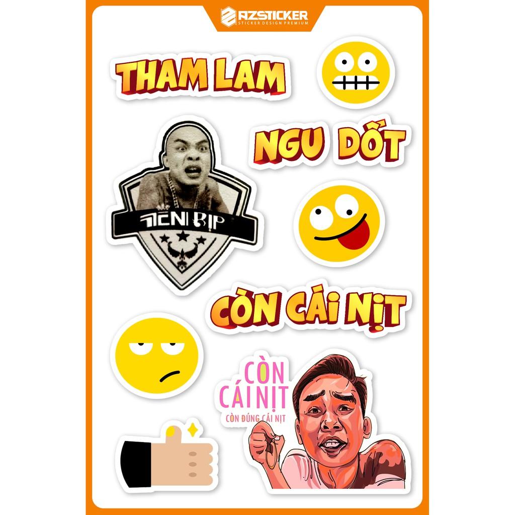 Sticker Tiến Bịp - Hình Dán Tiến Bịp Thiết Kế Tại Azsticker Số Lượng 5 Hình Cắt Sẵn