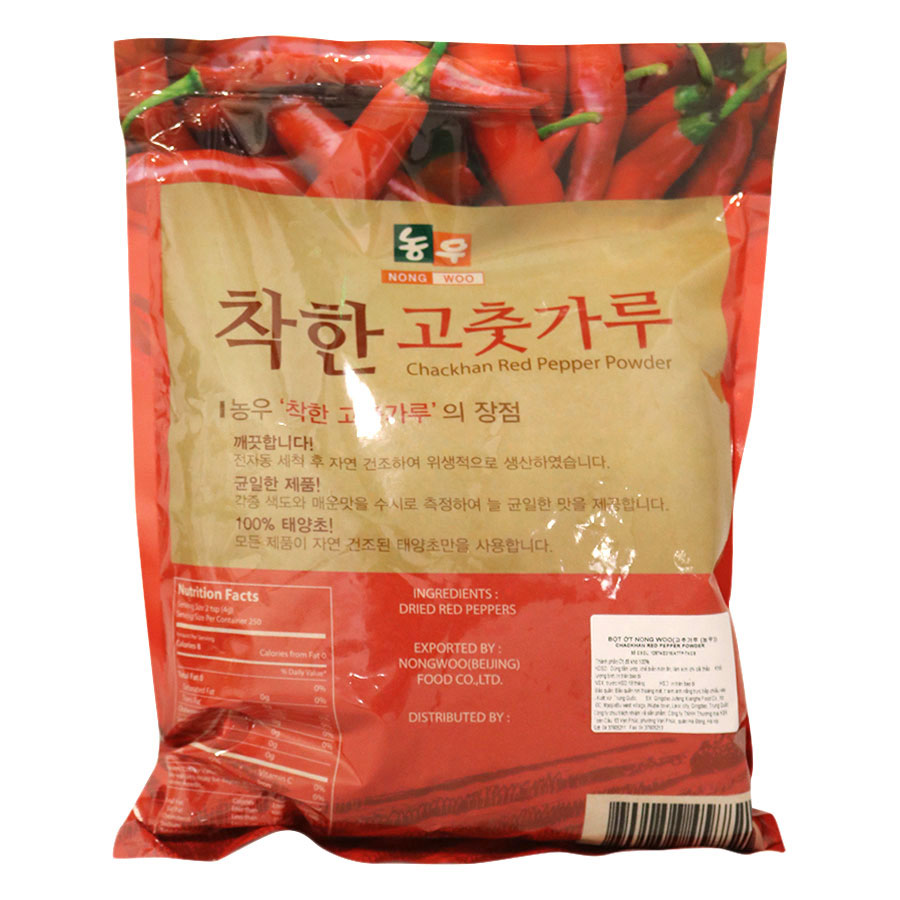 Bột ớt Nhập Khẩu Hàn Quốc Nongwoo Chackhan (1kg)