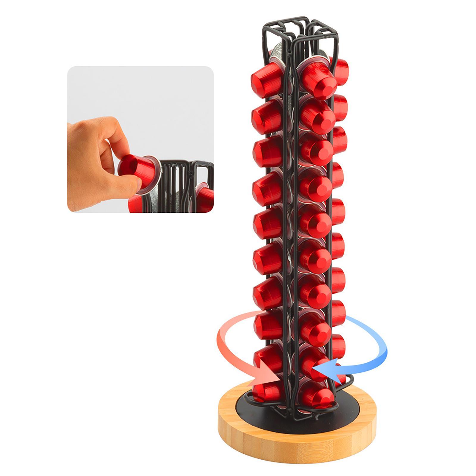 Coffee Capsule Rack Rotatable Coffee Pod Holder Stand