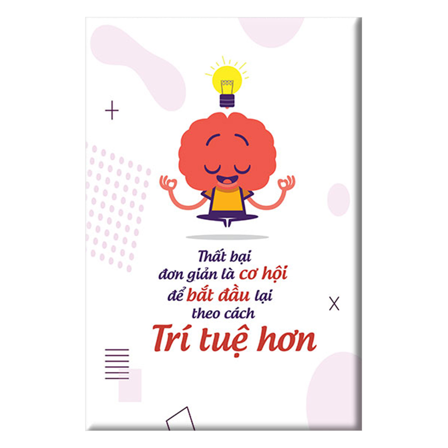 Tranh Canvas Thất Bại Đơn Giản Là Khởi Đầu Lại Theo Cách Trí Tuệ Hơn W107