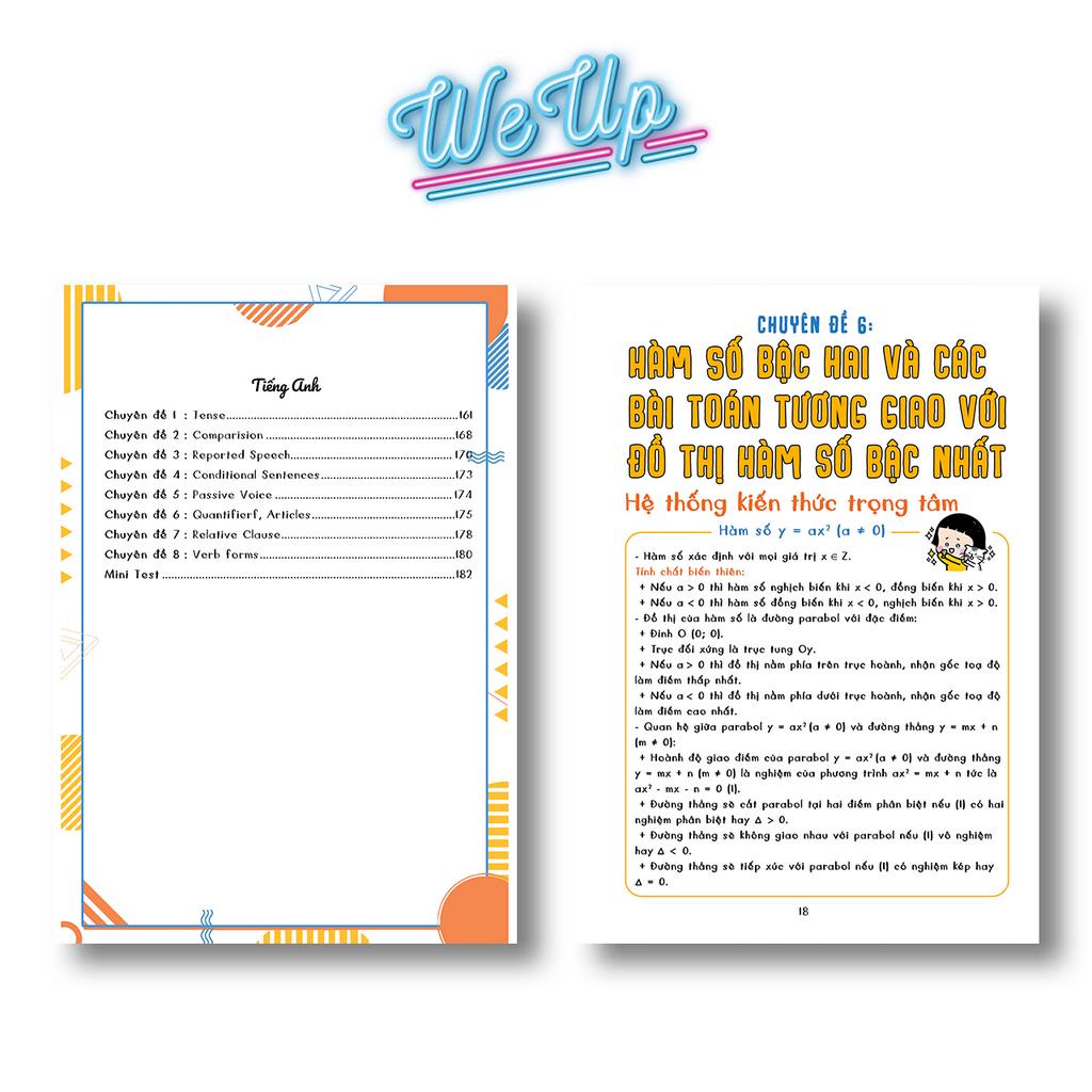 Sách- Combo Sổ Tay Đề Cương Toán Văn Anh Lớp 9 Học Theo SKETCHNOTE & Sổ Bài Tập Lý Hóa Lớp 9