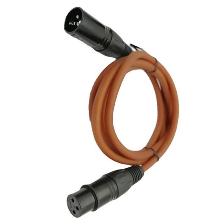Phong cách mới nhất 3 mét canon nam và đường dây xe buýt micrô đường kết nối micrô màu đen Rui phong cách đường dây âm thanh canon đường dây mềm màu nâu