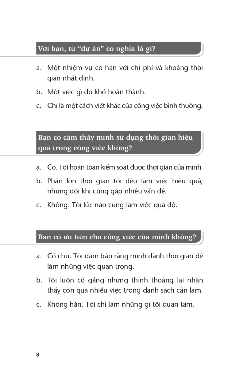 6 Bí Quyết Quản Lý Dự Án Hiệu Quả - Vanlangbooks