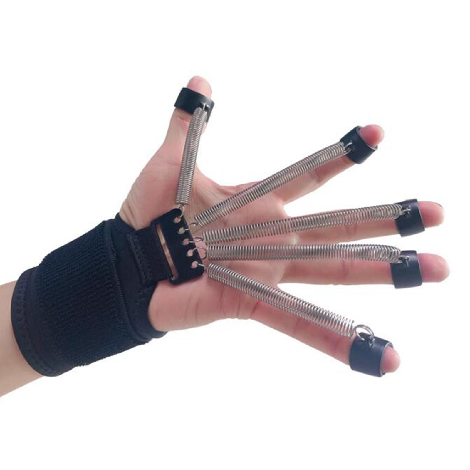 Finger Strengthener, Elastic Finger Exerciser & Hand Grip Strengthener Trainer, Portable Forearm Grip Workout for Improving Finger and Wrist Strength