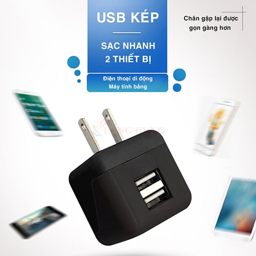 Cốc sạc Bagi 2.5A 2USB CE-M25 - Hàng chính hãng