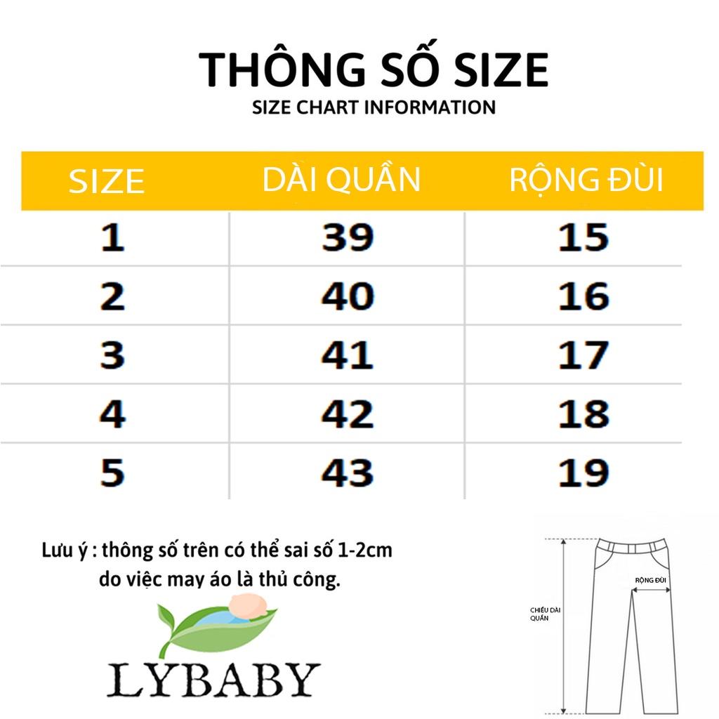 Quần thun gân len tăm cho bé trai bé gái từ 3-13kg LILIKIDS chất liệu dày dặn rễ mặc thoải mái QCD14