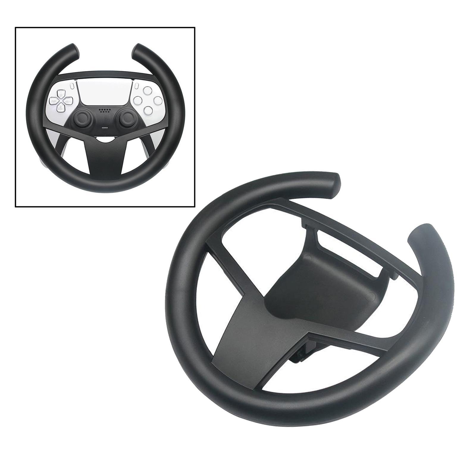 Black Steering Wheel Racing Game Driving Handle For PS5 Gaming Accessories