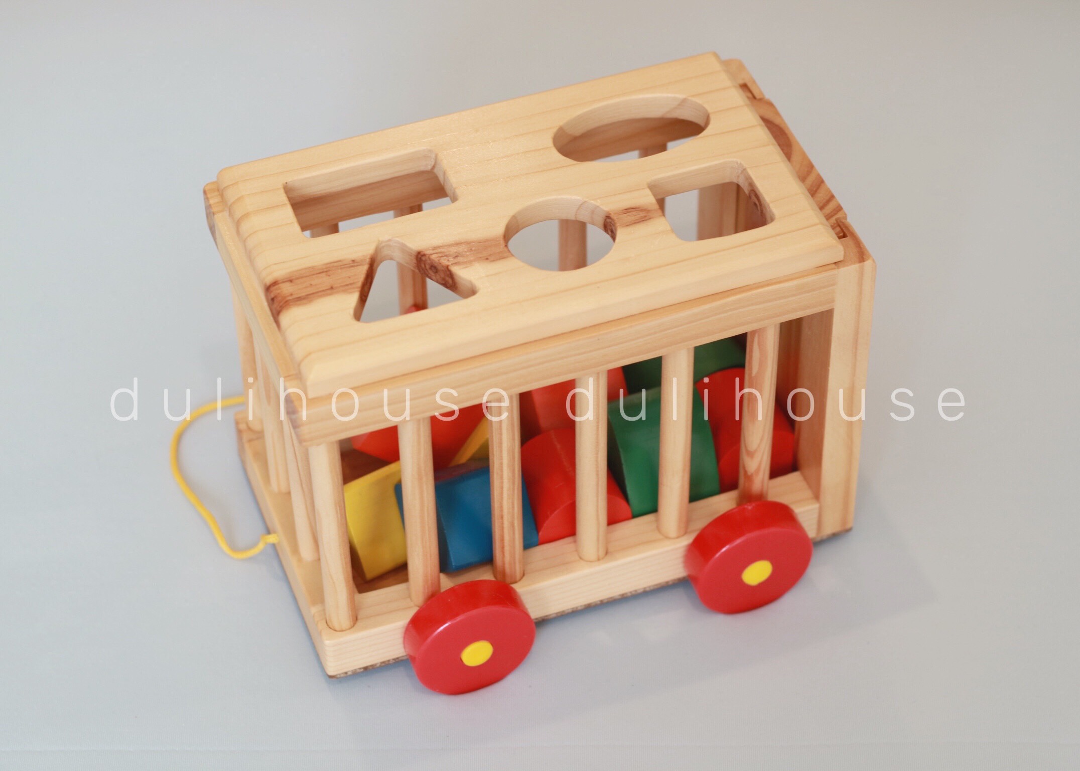 Đồ chơi gỗ Dulihouse Xe cũi thả hình
