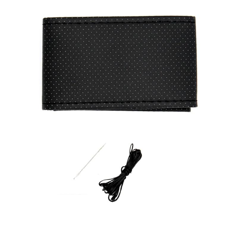 Bọc Vô Lăng Xe Hơi 38cm Chất Liệu Da Phối Sợi Carbon Sang Trọng