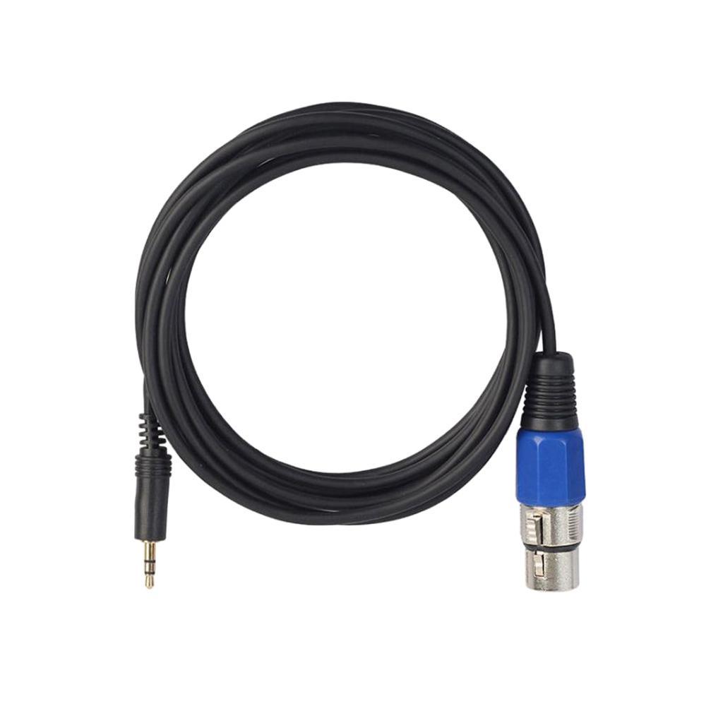 5 m Male Plug 3.5mm Audio Cable Mic Adapter to XLR Female for Speaker