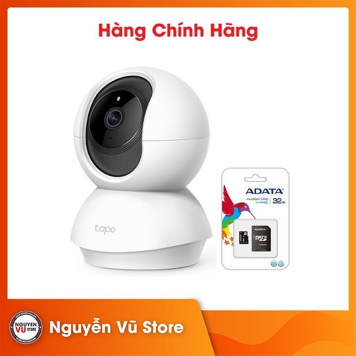 Camera Wi-Fi TP-Link Tapo C200 1080P (2MP) + Thẻ nhớ Adata 32gb - Hàng Chính Hãng