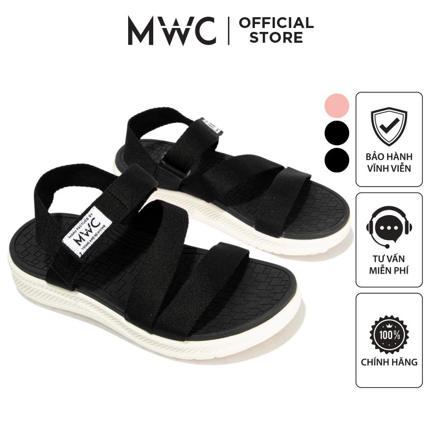 Giày MWC 2911 - Giày Sandal Đế Bằng, Giày Sandal Quai Dù Chéo Đế Bằng Năng Động