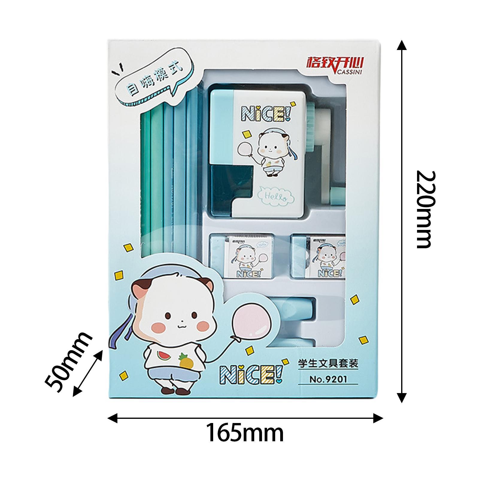 School Stationary Set Gifts for Kids Cute Back to School Supplies 12 Pencils