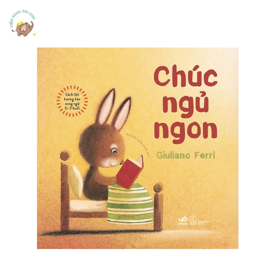 Sách - Sách lật tương tác song ngữ 0-3 tuổi: Chúc ngủ ngon