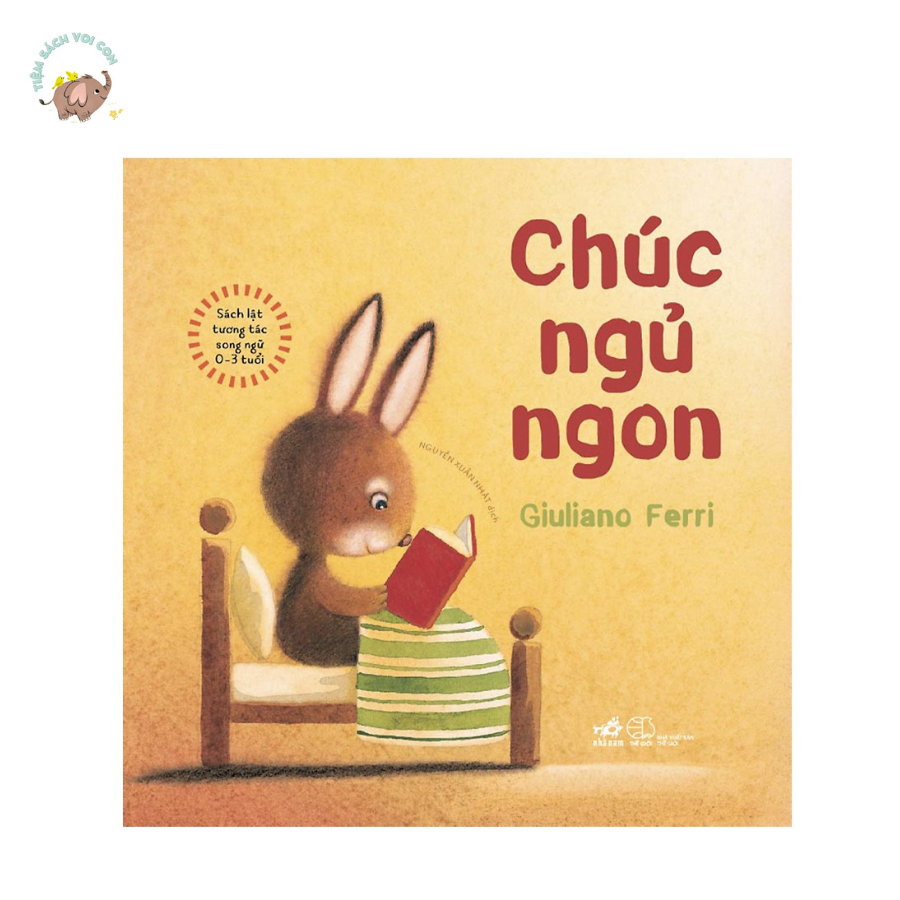 Sách - Sách lật tương tác song ngữ 0-3 tuổi: Chúc ngủ ngon (TB 2021)